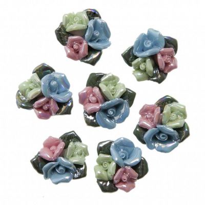 Декоративные элементы для творчества "Цветы фарфоровые"    - купить в Саратове. Цена: 6.83 руб.