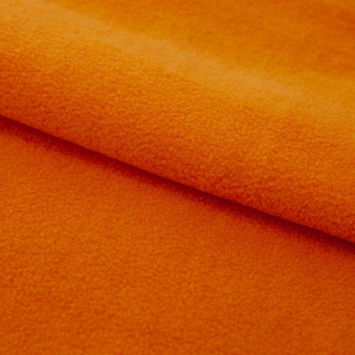 Флис DTY 16-1358, 250 г/м2, шир. 150 см, цвет оранжевый - купить в Саратове. Цена 640.46 руб.