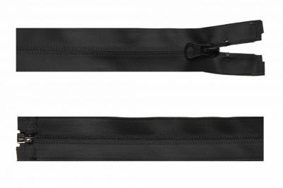 Молния водонепроницаемая PVC Т-7, 70 см, разъемная, цвет чёрный - купить в Саратове. Цена: 53.88 руб.