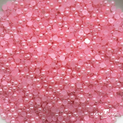 0404-5146G-Полубусины пластиковые круглые "ОмТекс", 4 мм, (уп.50гр=2500+/-10шт), цв.101-св.розовый - купить в Саратове. Цена: 63.50 руб.