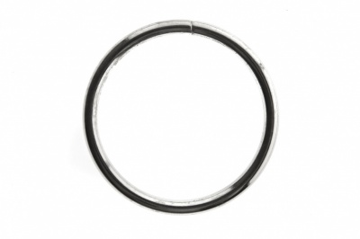 Кольцо металлическое №40 мм, цв.-никель - купить в Саратове. Цена: 4.45 руб.