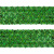 Тесьма с пайетками D4, шир. 35 мм/уп. 25+/-1 м, цвет зелёный - купить в Саратове. Цена: 1 308.30 руб.