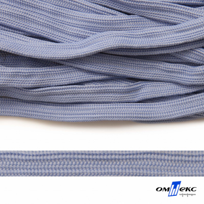 Шнур плетеный (плоский) d-12 мм, (уп.90+/-1м), 100% полиэстер, цв.259 - голубой - купить в Саратове. Цена: 8.62 руб.