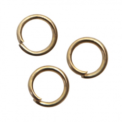 Кольцо  соединительное для бижутерии 5 мм, цв.-золото - купить в Саратове. Цена: 0.44 руб.