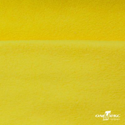 Флис DTY 14-0760, 240 г/м2, шир. 150 см, цвет яркий желтый - купить в Саратове. Цена 640.46 руб.