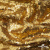 Трикотажное полотно, Сетка с пайетками,188 гр/м2, шир.140 см, цв.-тем.золото (#51) - купить в Саратове. Цена 505.15 руб.