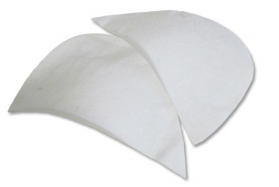 Плечевые накладки И-8 НЦ, составные, цвет белый - купить в Саратове. Цена: 46.80 руб.