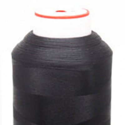Нитки текстурированные некручёные, намот. 5 000 м, цвет чёрный - купить в Саратове. Цена: 70.43 руб.
