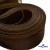 Регилиновая лента, шир.100мм, (уп.25 ярд), цв.- коричневый - купить в Саратове. Цена: 694.13 руб.