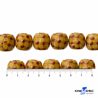 0189-Бусины деревянные "ОмТекс", 17 мм, упак.50+/-3шт - купить в Саратове. Цена: 82.82 руб.