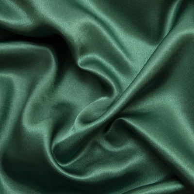 Поли креп-сатин 19-5420, 125 (+/-5) гр/м2, шир.150см, цвет зелёный - купить в Саратове. Цена 155.57 руб.