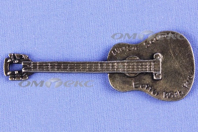 Декоративный элемент для творчества из металла "Гитара"  - купить в Саратове. Цена: 20.20 руб.