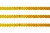 Пайетки "ОмТекс" на нитях, CREAM, 6 мм С / упак.73+/-1м, цв. 92 - золото - купить в Саратове. Цена: 484.77 руб.