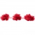 Тесьма плетеная "Рюш", упак. 9,14 м, цвет красный - купить в Саратове. Цена: 46.82 руб.