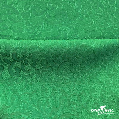 Ткань жаккард королевский, 100% полиэстр 180 г/м 2, шир.150 см, цв-зеленый - купить в Саратове. Цена 293.39 руб.