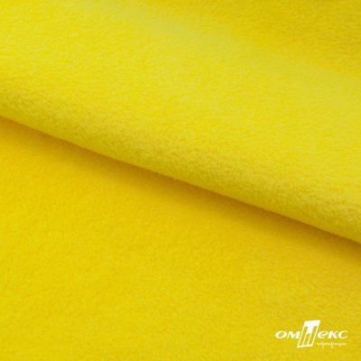 Флис DTY 14-0760, 240 г/м2, шир. 150 см, цвет яркий желтый - купить в Саратове. Цена 640.46 руб.