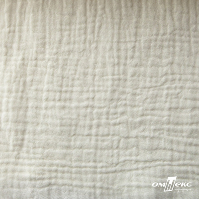 Ткань Муслин, 100% хлопок, 125 гр/м2, шир. 135 см (16) цв.молочно белый - купить в Саратове. Цена 337.25 руб.