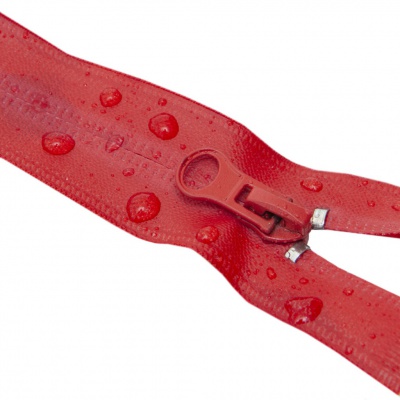 Молния водонепроницаемая PVC Т-7, 90 см, разъемная, цвет (820) красный - купить в Саратове. Цена: 61.18 руб.