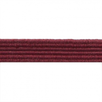 Резиновые нити с текстильным покрытием, шир. 6 мм ( упак.30 м/уп), цв.- 88-бордо - купить в Саратове. Цена: 155.22 руб.