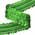 Тесьма с пайетками D4, шир. 30 мм/уп. 25+/-1 м, цвет зелёный - купить в Саратове. Цена: 1 087.39 руб.