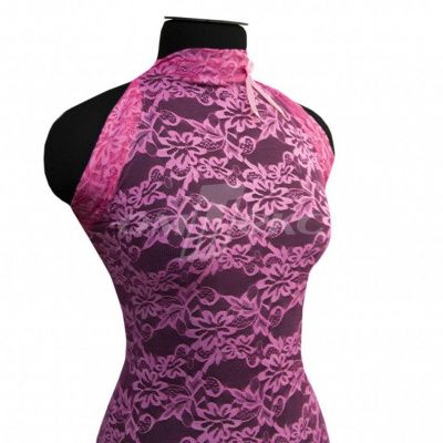 Кружевное полотно стрейч XD-WINE, 100 гр/м2, шир.150см, цвет розовый - купить в Саратове. Цена 1 869.99 руб.