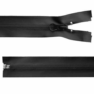 Молния водонепроницаемая PVC Т-7, 100 см, разъемная, цвет чёрный - купить в Саратове. Цена: 61.89 руб.