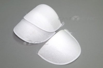 Плечевые накладки ОВ-10, обшитые, цвет белый - купить в Саратове. Цена: 16.83 руб.
