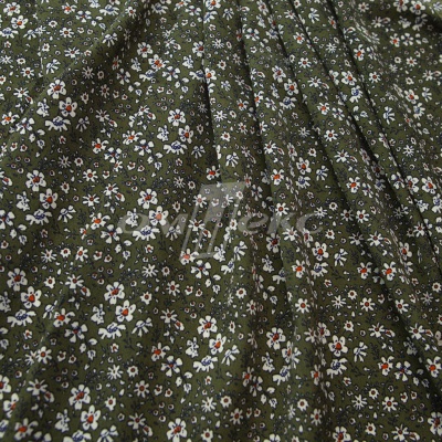 Плательная ткань "Фламенко" 11.2, 80 гр/м2, шир.150 см, принт растительный - купить в Саратове. Цена 259.21 руб.