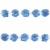 Тесьма плетеная "Рюш", упак. 9,14 м, цвет голубой - купить в Саратове. Цена: 45.87 руб.