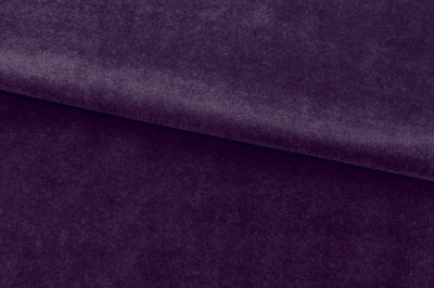 Бархат стрейч, 240 гр/м2, шир.160см, (2,4 м/кг), цвет 27/фиолет - купить в Саратове. Цена 886.02 руб.