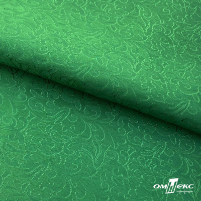 Ткань жаккард королевский, 100% полиэстр 180 г/м 2, шир.150 см, цв-зеленый - купить в Саратове. Цена 293.39 руб.
