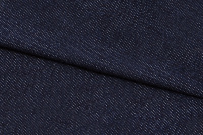 Ткань джинсовая №96, 160 гр/м2, шир.148см, цвет т.синий - купить в Саратове. Цена 350.42 руб.