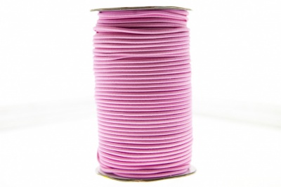 0370-1301-Шнур эластичный 3 мм, (уп.100+/-1м), цв.141- розовый - купить в Саратове. Цена: 464.31 руб.