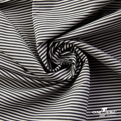Ткань сорочечная Полоска Кенди, 115 г/м2, 58% пэ,42% хл, шир.150 см, цв.6-черный, (арт.110) - купить в Саратове. Цена 306.69 руб.