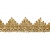 Тесьма металлизированная 0384-0240, шир. 40 мм/уп. 25+/-1 м, цвет золото - купить в Саратове. Цена: 490.74 руб.