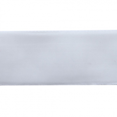 Лента бархатная нейлон, шир.25 мм, (упак. 45,7м), цв.01-белый - купить в Саратове. Цена: 991.10 руб.