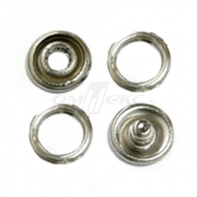 Кнопки рубашечные 10,5 мм никель New Star (кольцо) - купить в Саратове. Цена: 5.80 руб.