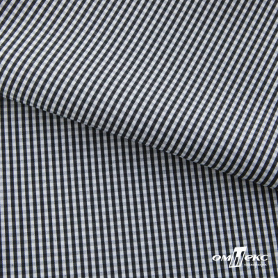 Ткань сорочечная Клетка Виши, 115 г/м2, 58% пэ,42% хл, шир.150 см, цв.6-черный, (арт.111) - купить в Саратове. Цена 306.69 руб.