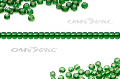 Бисер (SL) 11/0 ( упак.100 гр) цв.27В - зелёный - купить в Саратове. Цена: 53.34 руб.
