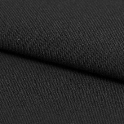 Костюмная ткань с вискозой "Рошель", 250 гр/м2, шир.150см, цвет чёрный - купить в Саратове. Цена 438.12 руб.