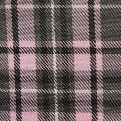 Ткань костюмная клетка 25577 2014, 230 гр/м2, шир.150см, цвет серый/роз/ч/бел - купить в Саратове. Цена 539.74 руб.