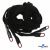 Шнурки #106-01, плоские 130 см, декор.наконечник, цв.чёрный - купить в Саратове. Цена: 43.98 руб.