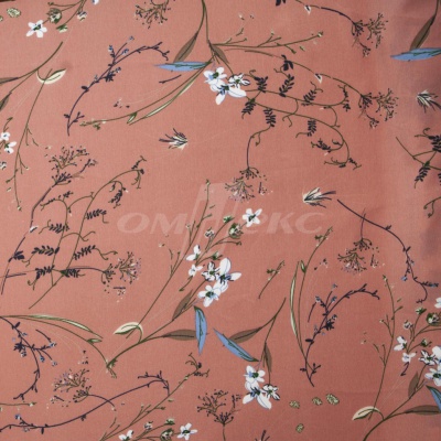 Плательная ткань "Фламенко" 2.1, 80 гр/м2, шир.150 см, принт растительный - купить в Саратове. Цена 311.05 руб.