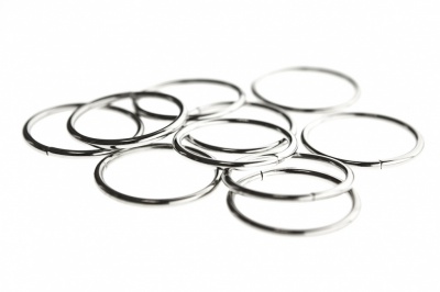 Кольцо металлическое №40 мм, цв.-никель - купить в Саратове. Цена: 4.49 руб.