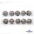 119-02 Кнопки пришивные декоративные металл 25 мм, цв.-никель - купить в Саратове. Цена: 30.23 руб.