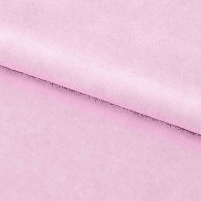 Велюр JS LIGHT 1, 220 гр/м2, шир.150 см, (3,3 м/кг), цвет бл.розовый - купить в Саратове. Цена 1 055.34 руб.