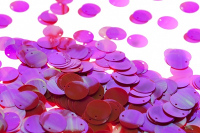 Пайетки "ОмТекс" россыпью,CREAM,круг 20 мм/упак.50+/-2 гр, цв. 15-розовый - купить в Саратове. Цена: 80.12 руб.