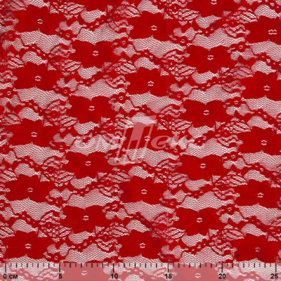 Кружевное полотно стрейч 15A61/RED, 100 гр/м2, шир.150см - купить в Саратове. Цена 1 597.08 руб.