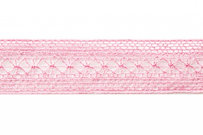 Тесьма кружевная 0621-1669, шир. 20 мм/уп. 20+/-1 м, цвет 096-розовый - купить в Саратове. Цена: 673.91 руб.