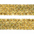 Тесьма с пайетками D16, шир. 35 мм/уп. 25+/-1 м, цвет золото - купить в Саратове. Цена: 1 281.60 руб.